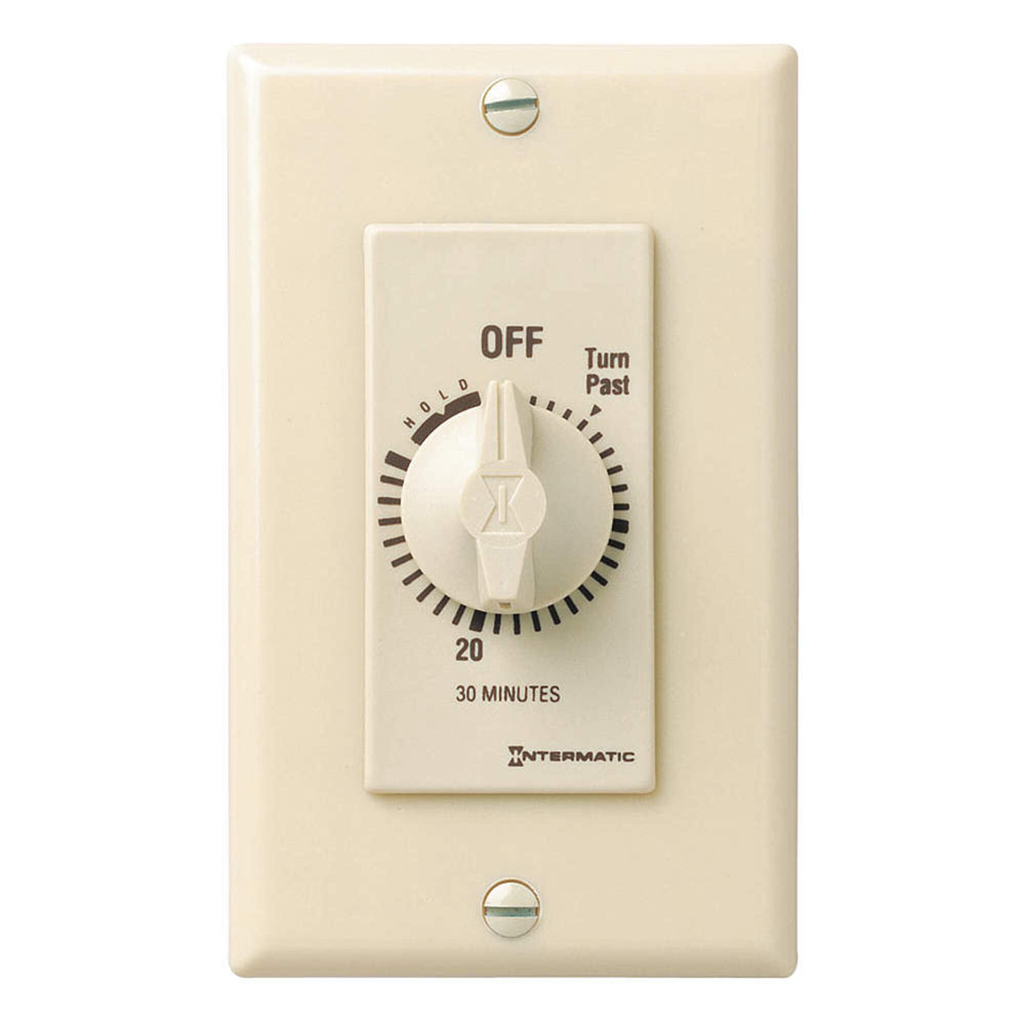 Intermatic INT FD30MH 30 Minute Spring Wound Timer - Heavy Duty Mechanical Timer for Lights, Fans & Appliances - Perfect for Home, Office & Outdoor Use
