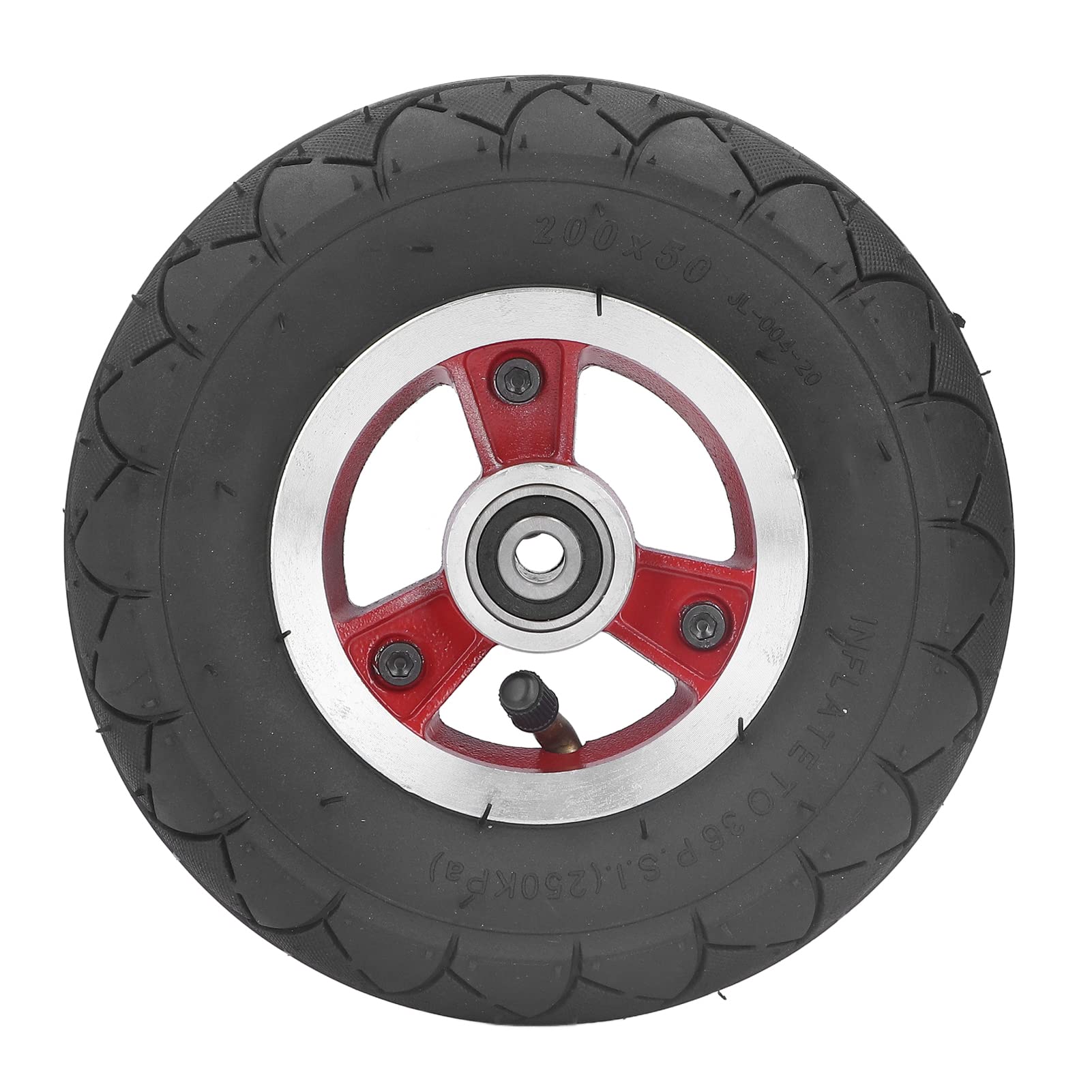 8 Inch Electric Scooter Solid Wheels - 200x50mm Explosion-Proof Non-Skid Tires with Alloy Hub - Perfect for Commuting, Campus Travel & Urban Mobility