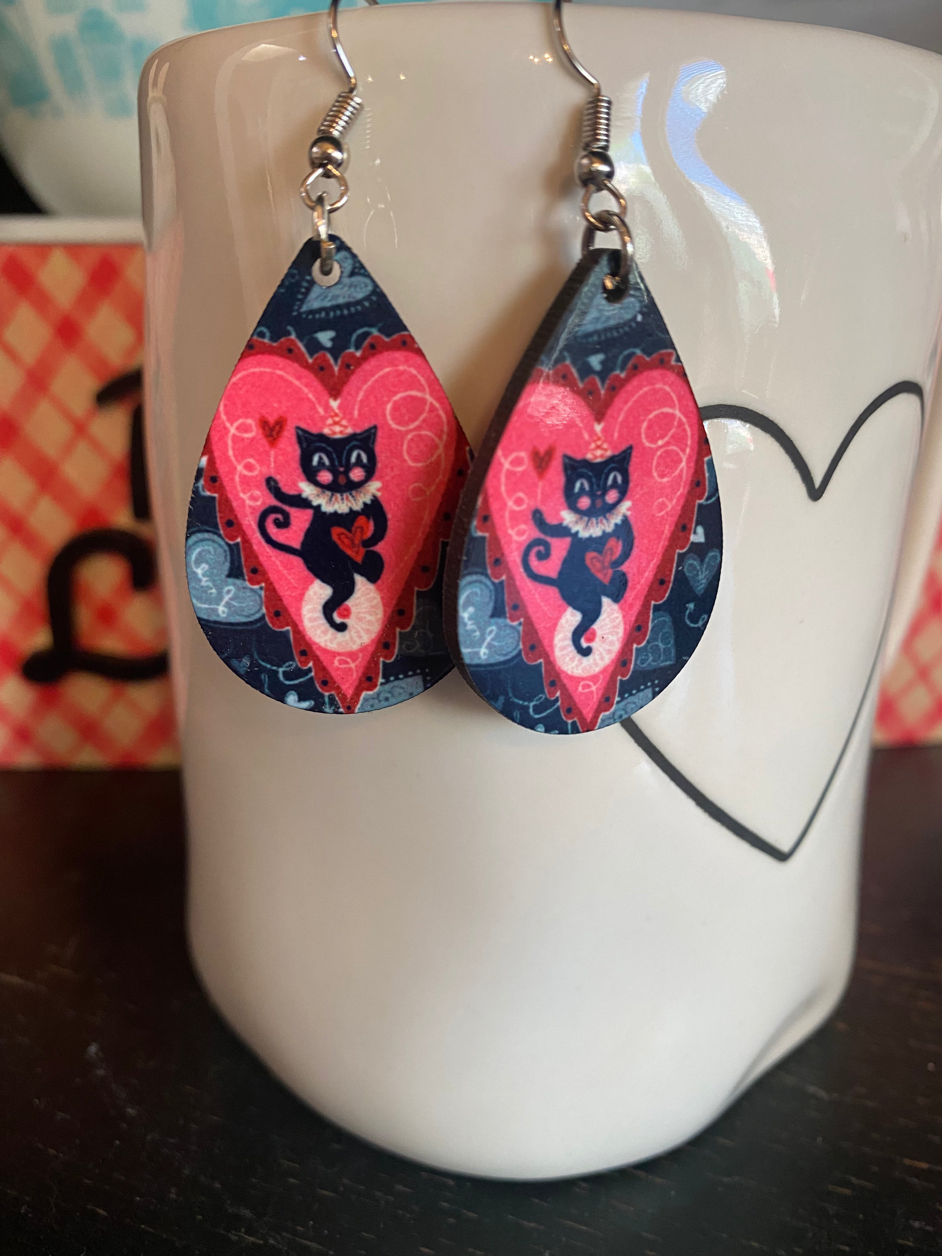 Johanna Parker Valloween Cat Earrings - Halloween Cat-Themed Jewelry for Women, Cute & Spooky Accessories | Perfect for Halloween Parties, Costumes & Gifts
