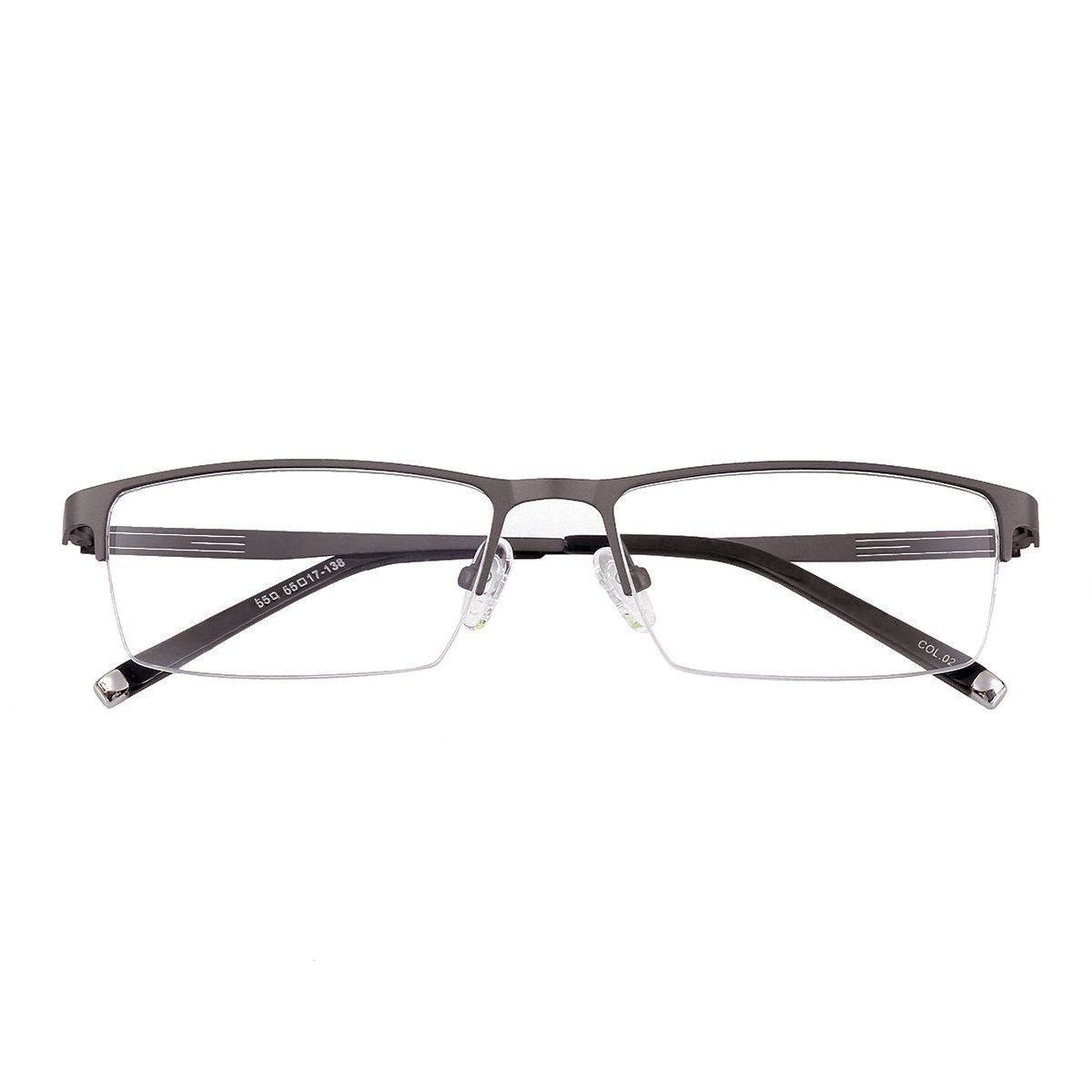 Myopia Glasses -0.5 to -6.0 for Men & Women | Alloy Half-Frame | Reading & Work