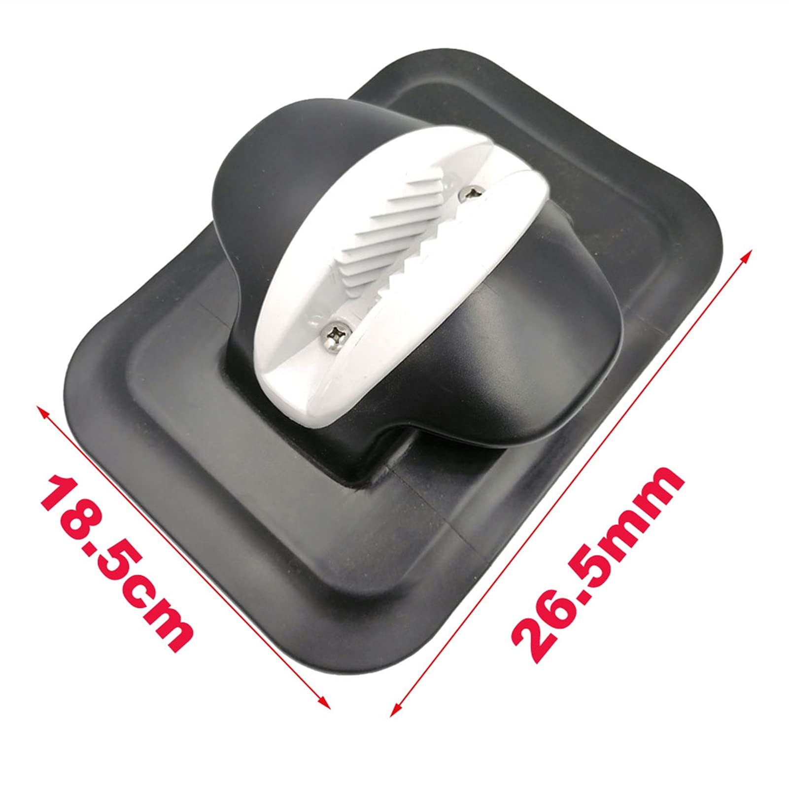 Heavy Duty Kayak Cleat Replacement - Deck Anchor Base with Rope Lock for Inflatable Boats & Kayaks | Durable Tie-Off Patch for Kayak Repair | Perfect for Dock Anchoring, Kayak Seat Security & Raft Maintenance (Black)
