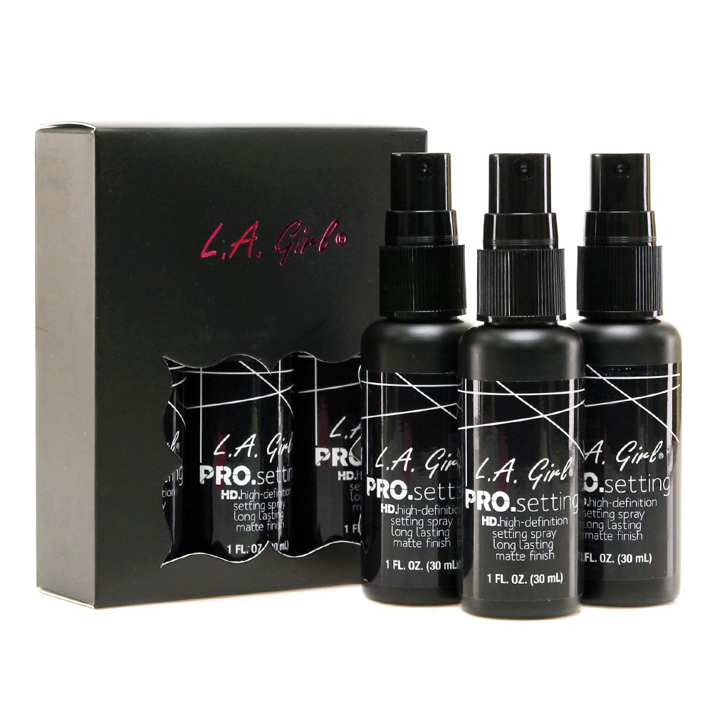 LA Girl HD Pro Setting Spray (3 Pack) - Long Lasting Makeup Setting Spray for Flawless Finish | Perfect for Daily Use, Special Occasions & Professional Makeup Artists