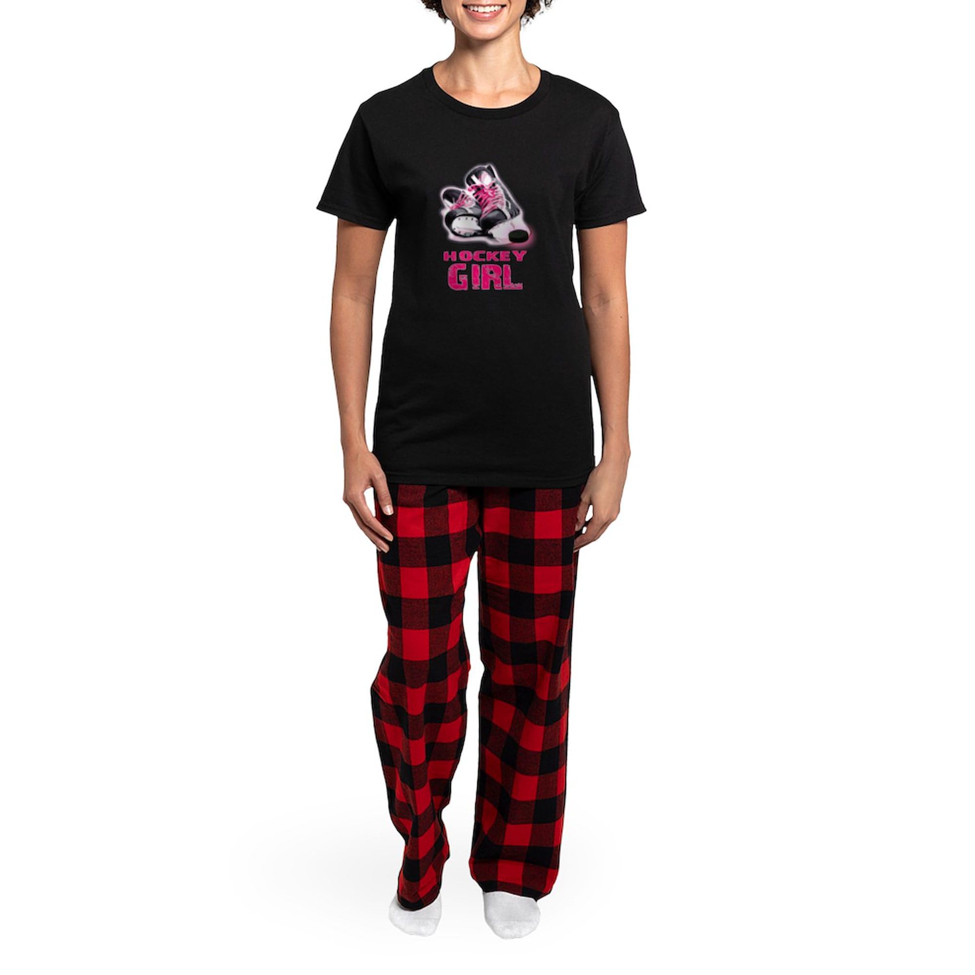 Women's Hockey Girl Pajamas - Novelty Sleepwear PJ Set for Hockey Fans | Perfect for Game Nights, Sleepovers & Cozy Lounging