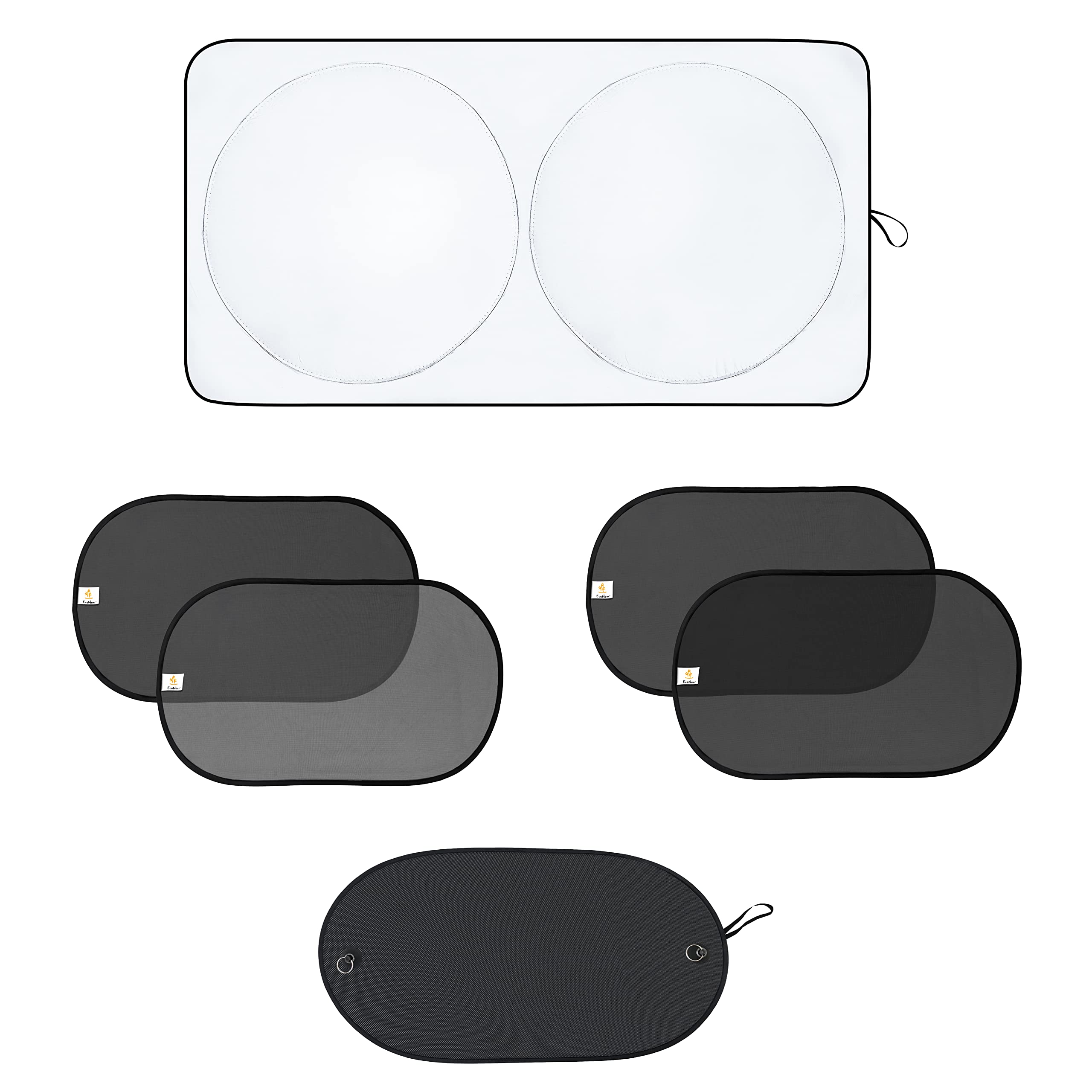 Car Windshield Sun Shade + Side Window Shades (20