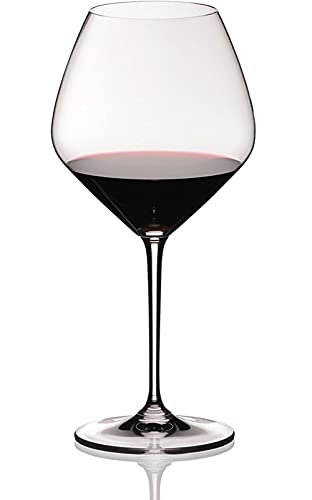 Riedel Extreme Pinot Noir Wine Glasses Set of 4 with Microfiber Polishing Cloth - Premium Crystal Red Wine Glasses for Wine Tasting, Gifts & Dinner Parties - Buy 3 Get 1 Free Value Pack