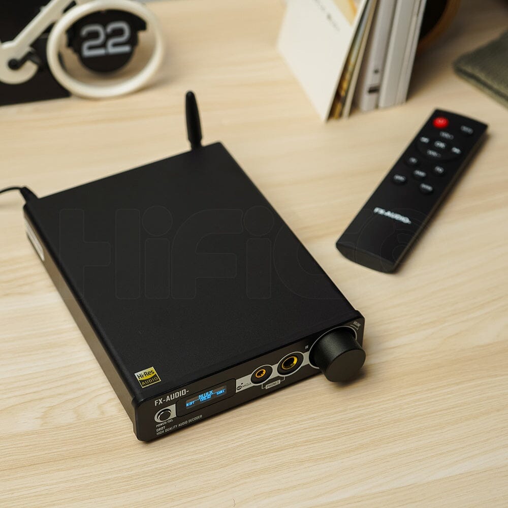 FX AUDIO DR07 Dual AK4493 DAC Hi-Fi Headphone Amplifier with USB/Coaxial/Optical Inputs - Perfect for Audiophiles, Studio Monitoring & Home Audio Systems