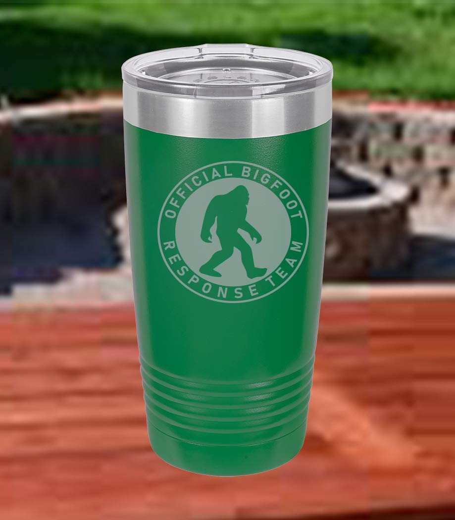 Bigfoot Response Team 20oz Insulated Tumbler - Stainless Steel Travel Mug with Lid, Perfect Gift for Bigfoot & Sasquatch Lovers - Ideal for Camping, Hiking & Outdoor Adventures