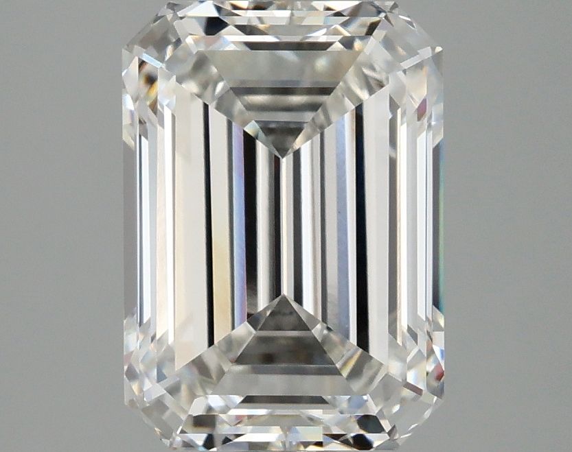 3.05 Carat F Color VVS2 Clarity Emerald Cut Lab-Grown Diamond for Engagement Rings & Fine Jewelry