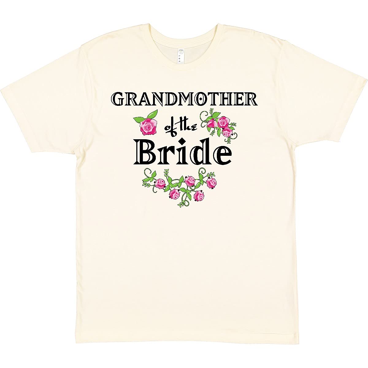 Inktastic Grandmother of The Bride Roses T-Shirt - Comfortable Cotton Tee for Wedding Events & Family Gatherings