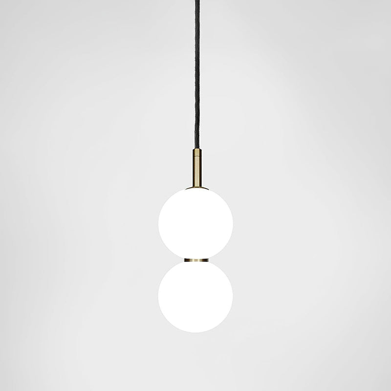 Modern Echo Glass Pendant Light - Elegant Hanging Fixture for Kitchen Island, Dining Room & Bedroom Lighting - Dimmable LED Chandelier for Home Decor