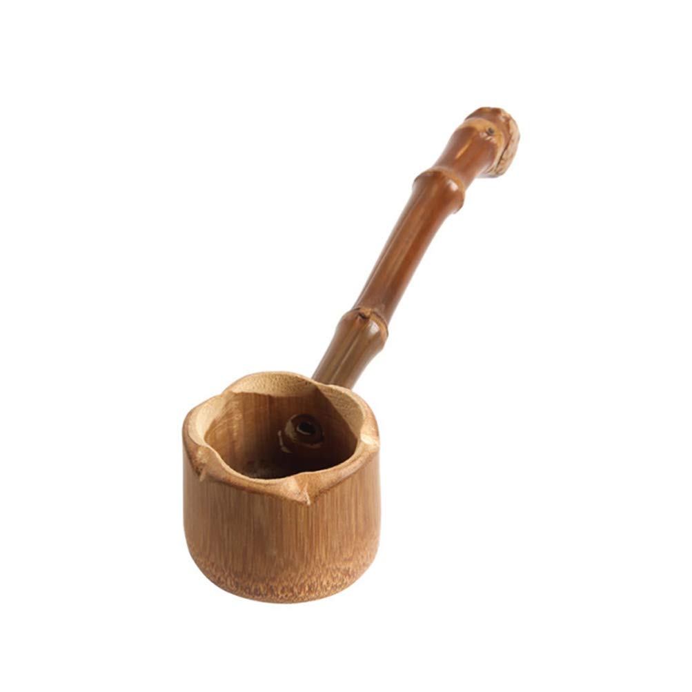 Premium Bamboo Tea Ceremony Water Ladle - Traditional Japanese Style Scoop for Matcha, Cooking & Restaurants - Durable Kitchen Gadget for Home & Professional Use - Perfect for Tea Brewing, Soup Serving & Liquid Measuring
