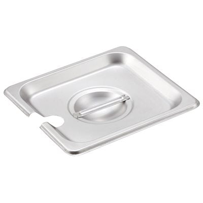 1/6 Size Browne Steam Pan Cover with Notched Edge - Perfect for Commercial Kitchens, Buffets & Catering Services