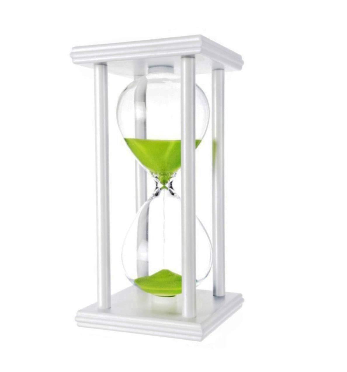 Teacher Created Resources 45 Minute Wooden Sand Timer - Classroom Hourglass with White Sand for Students | Perfect for Time Management, Tests, Games & Focus Activities