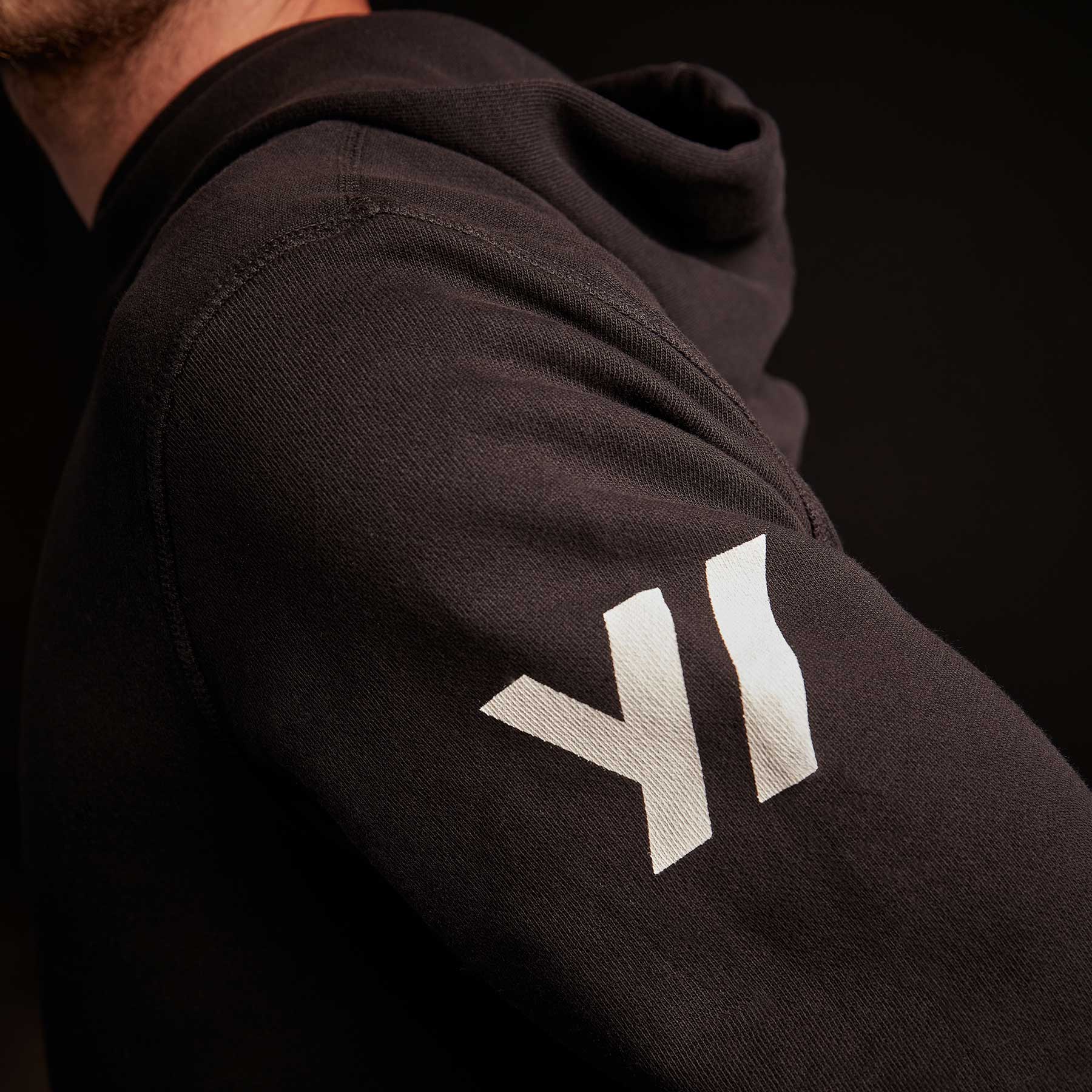 Classic French Terry Hoodie for Men & Women - Soft Cotton Pullover Sweatshirt (Black/White) - Perfect for Casual Wear, Gym, and Lounge