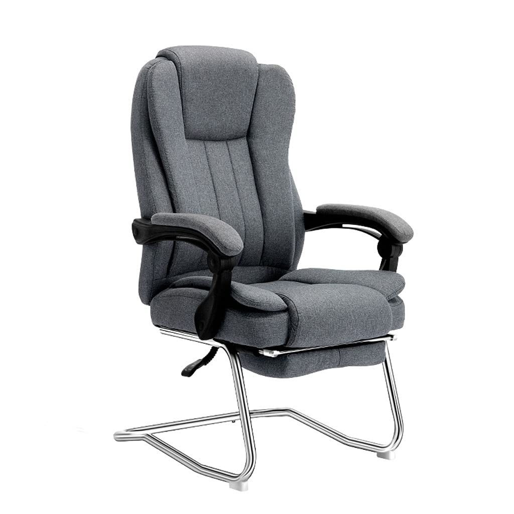 Piaoling Ergonomic Office Chair - Adjustable Reclining Computer Desk Chair with Lumbar Support for Home & Office Use, Comfortable Mesh Back Task Chair for Long Sitting (Gray) - Perfect for Workstations, Gaming Setups & Home Offices