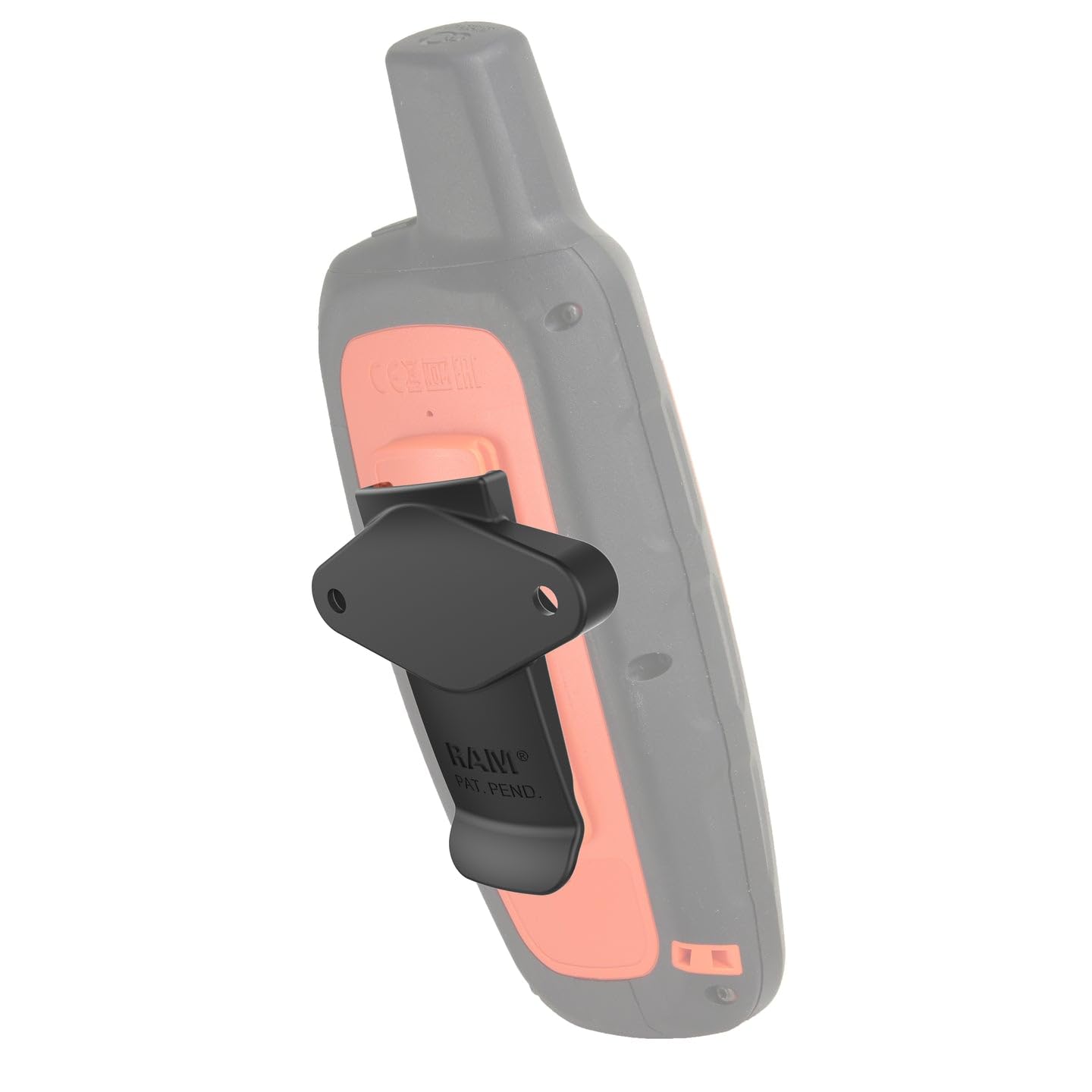 RAM MOUNTS RAM-HOL-GA76U 通用支架 - 黑色被动式车载底座，兼容Garmin手持设备，适用于汽车、摩托车、自行车导航