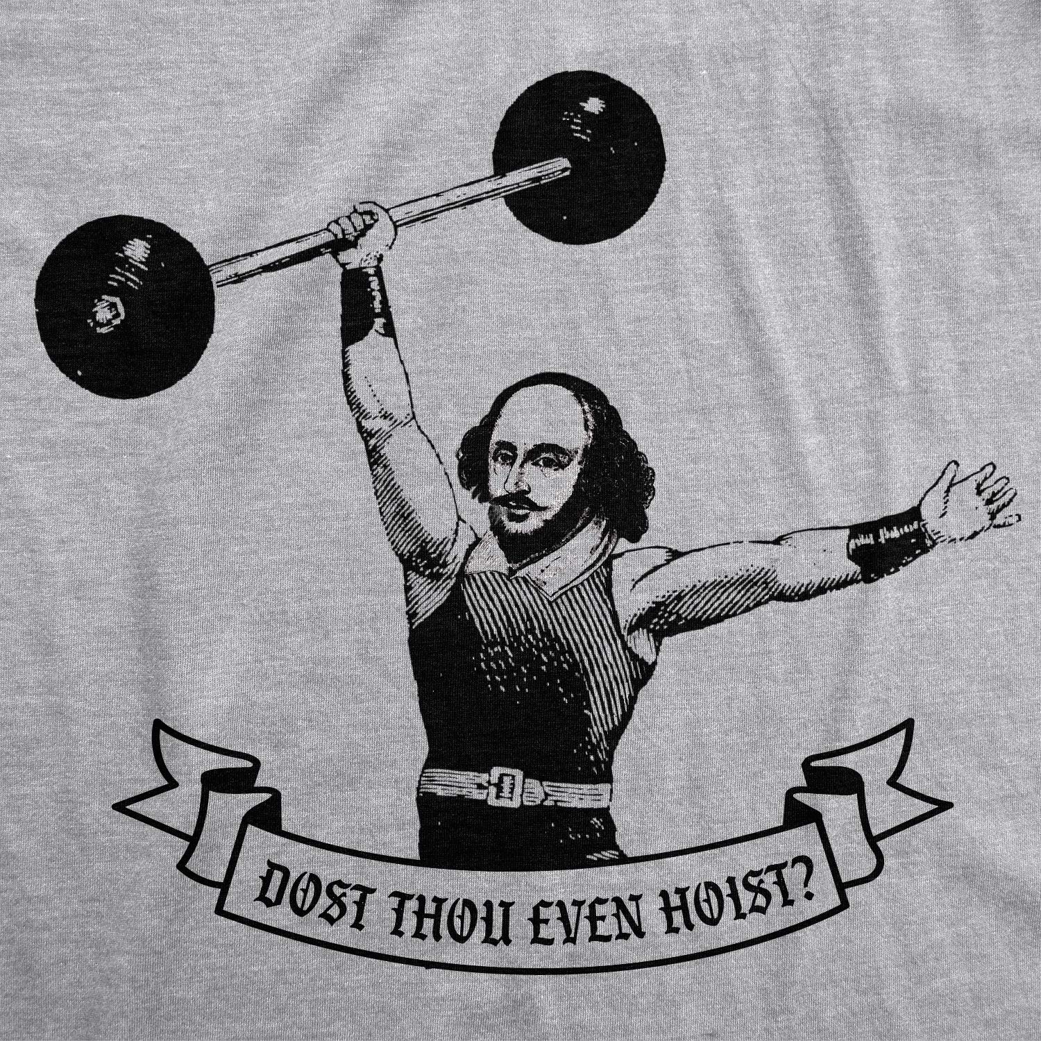 Funny Men's Workout Tank Top - Dost Thou Even Hoist Gym Shirt for Fitness & Weightlifting | Perfect for Gym, CrossFit & Bodybuilding Training