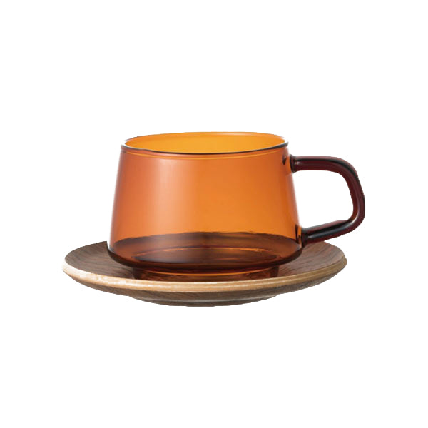 Kinto Sepia Ceramic Coffee Mug - 12oz Handmade Tea Cup with Lid, Perfect for Home, Office & Gifts - Elegant Earthy Tone for Coffee, Tea & Hot Beverages