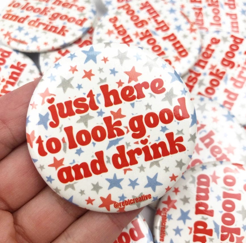 Red & Blue Gameday Button - Stylish & Durable for Sports Events, Parties & Fan Gear Collection | Perfect for Football, Basketball & Tailgating
