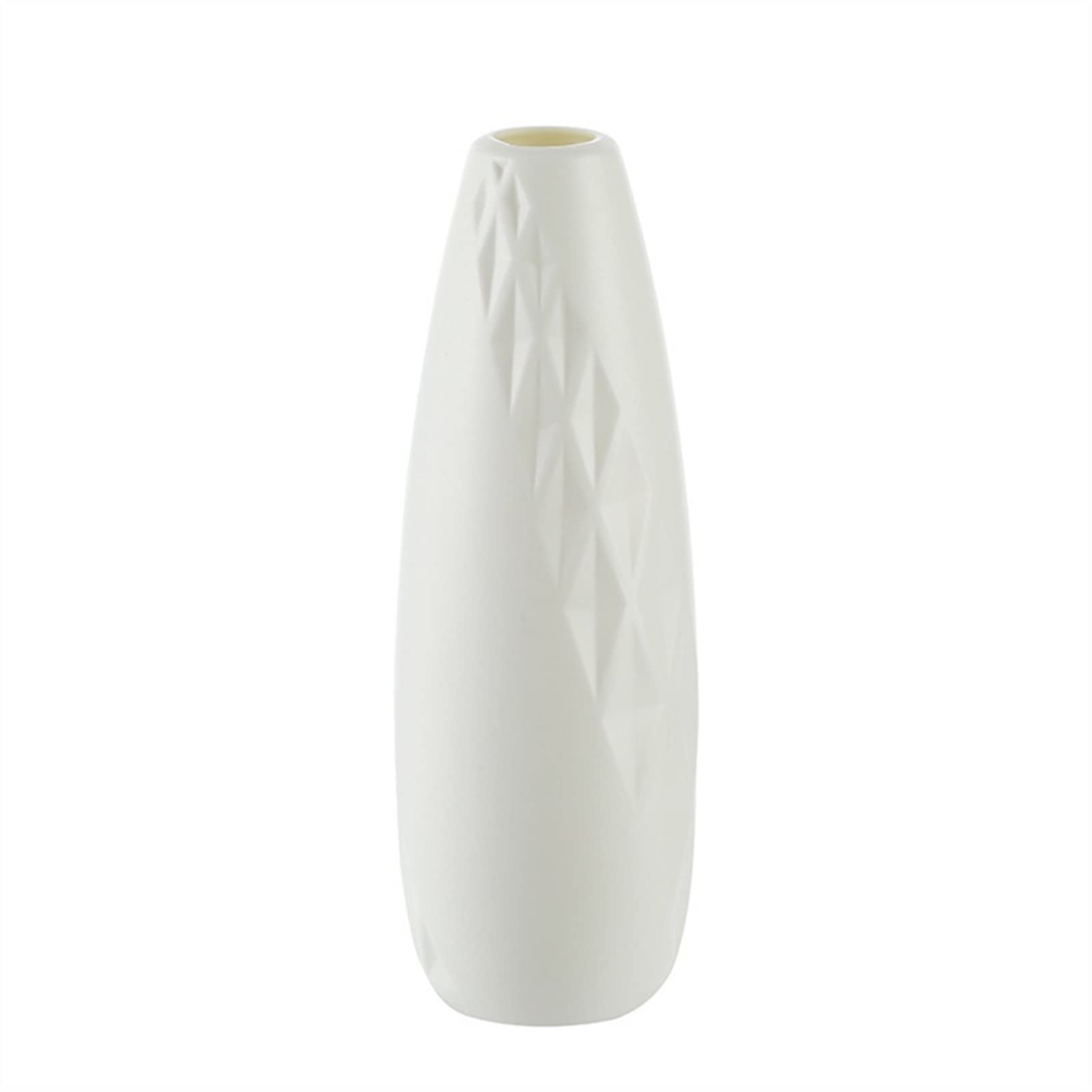 ONGHAHYIS Modern Plastic Flower Vase - Rattan-Like Unbreakable Faux Ceramic Vase for Wedding Decor, Home & Office Arrangements (Color 03) | Elegant European Style Centerpiece for Dining Table, Living Room & Event Decorations