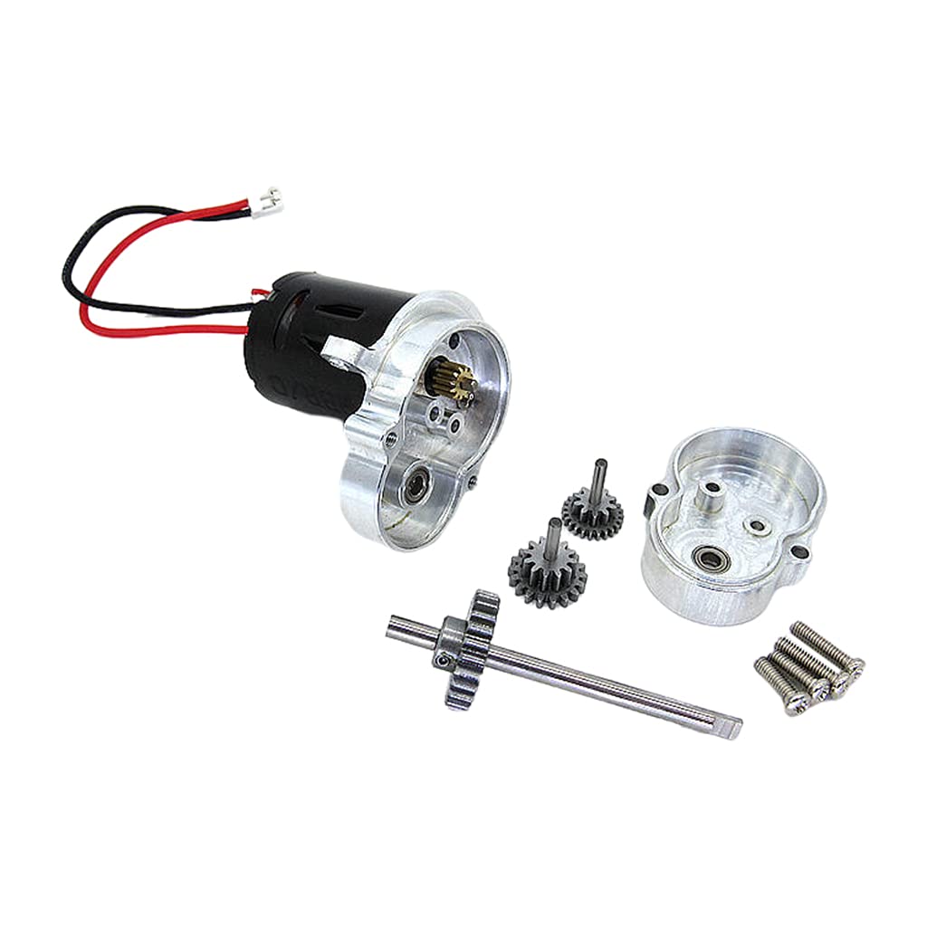 Colaxi RC Gear Case with 370 Motor Spare Parts - Durable Replacement Gears for RC Cars, Trucks & DIY Robotics Projects