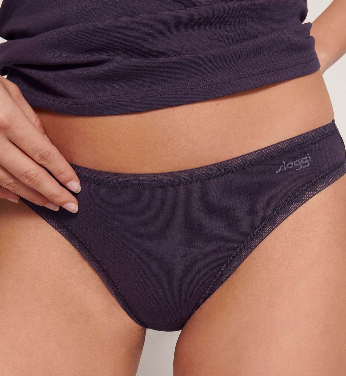 SLOGGI GO Brazilian Bikini Underwear 2-Pack - Comfortable Seamless Panties for Women, Perfect for Travel, Yoga & Everyday Wear