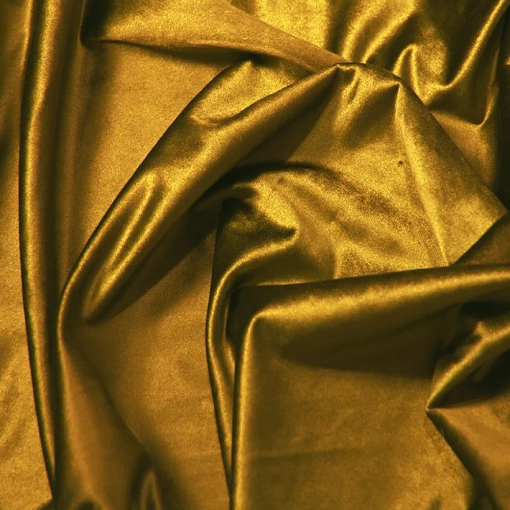 Luxury Italian Velvet Curtains in Gold - Blackout Drapes for Living Room, Bedroom & Home Theater - Premium Soft Velvet Fabric with Thermal Insulation
