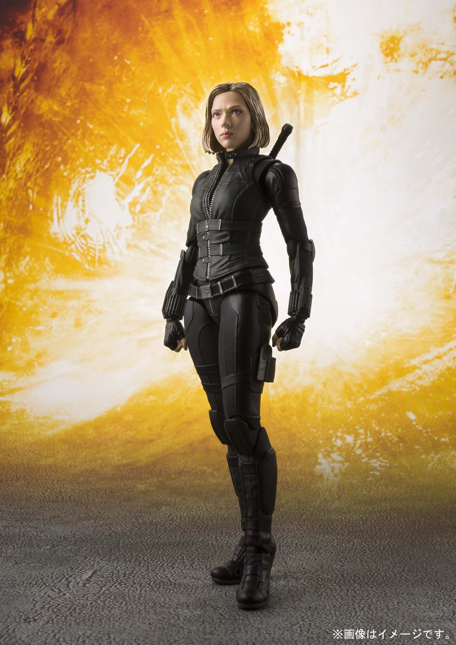 Bandai S.H.Figuarts Black Widow Action Figure - Avengers Infinity War Collectible for Display & Cosplay