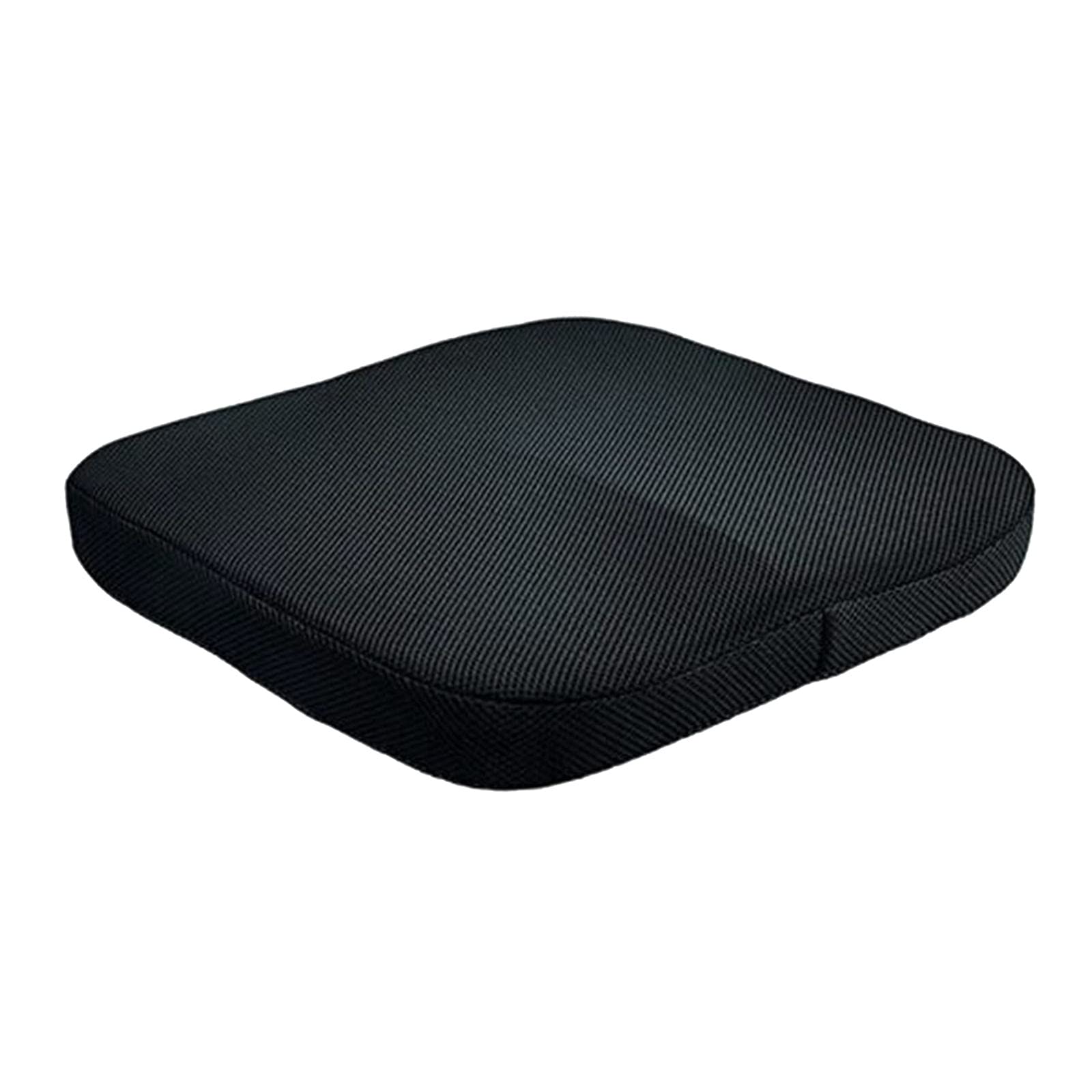Premium Memory Foam Seat Cushion for Office Chair & Wheelchair - Non-Slip, Breathable Mesh Design - Universal Size Fits Most Chairs - Black - Perfect for Work, Travel & Home Comfort