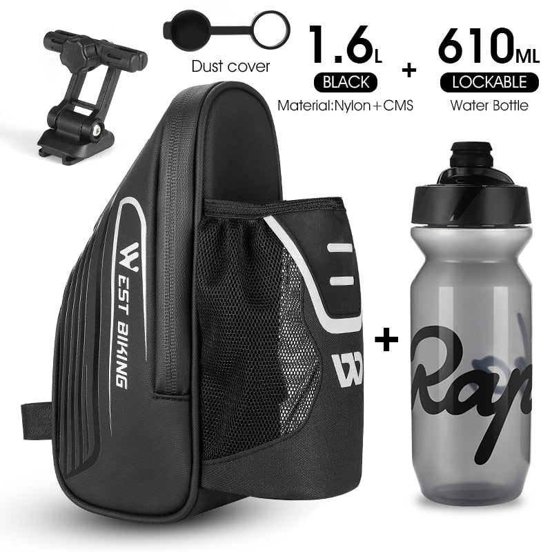Waterproof Bike Saddle Bag with Bottle Holder - MTB & Road Bicycle Under Seat Storage Pannier - Durable Cycling Accessories for Commuting, Mountain Biking & Long-Distance Rides
