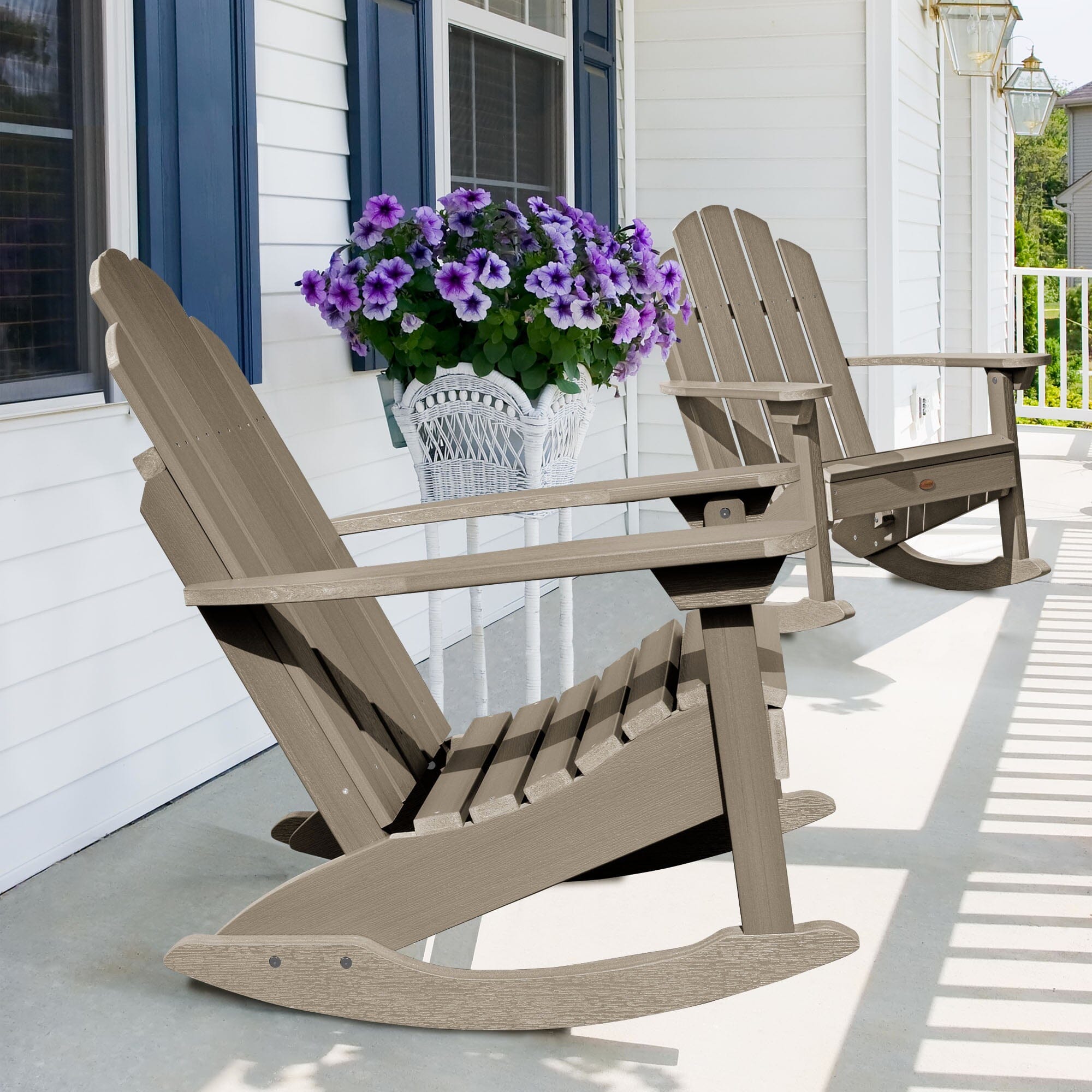 Classic Westport Adirondack Rocking Chair - Outdoor Patio Furniture for Garden, Porch & Backyard Relaxation