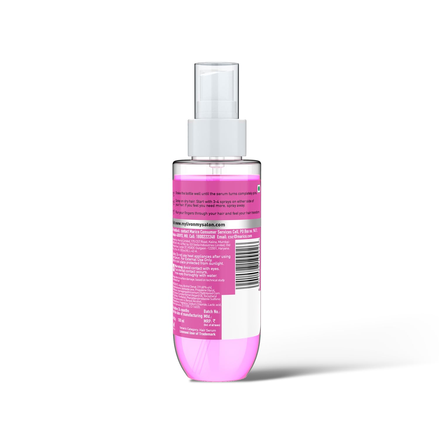 Livon Shake and Spray Hair Serum - 100ml | Frizz Control & Shine Enhancer for Smooth, Healthy Hair | Perfect for Daily Styling & Heat Protection
