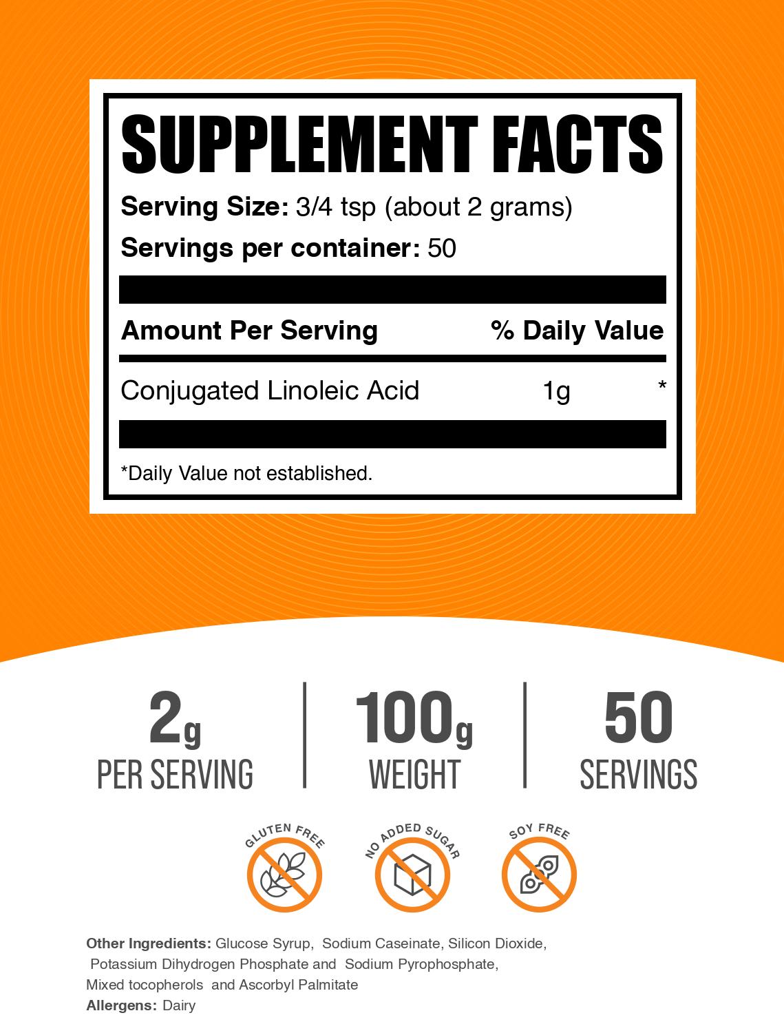 Premium Conjugated Linoleic Acid (CLA) Powder for Weight Management & Muscle Support - Natural Fat Burner Supplement for Fitness & Bodybuilding