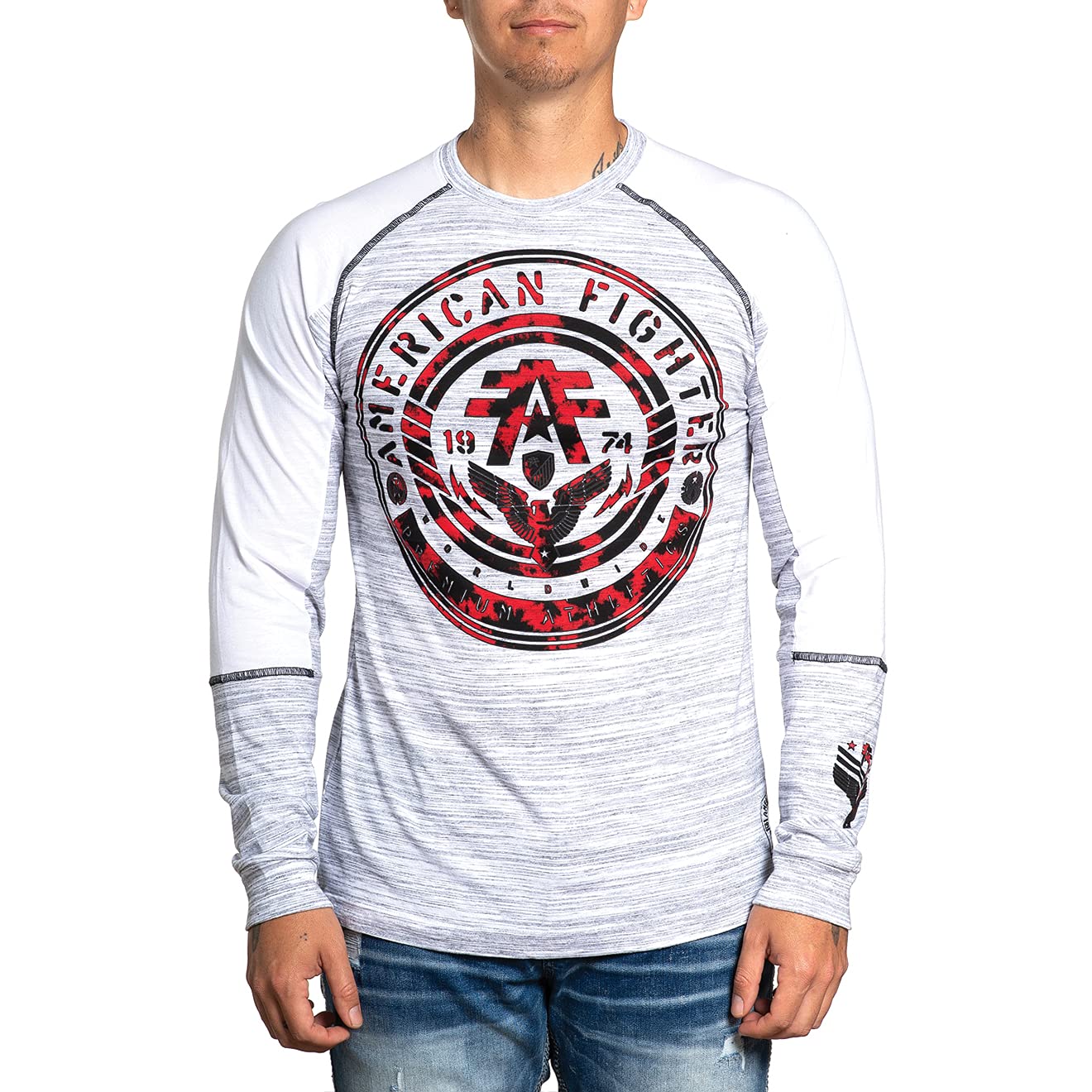 American Fighter Men's Long Sleeve T-Shirts - Comfortable Casual Shirts for Everyday Wear | Perfect for Workouts, Outdoor Activities & Street Style