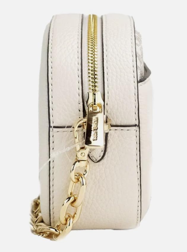 Michael Kors Jet Set Glam Small Oval Crossbody Bag for Women | Stylish Leather Shoulder Purse | Perfect for Work, Travel & Evening Out