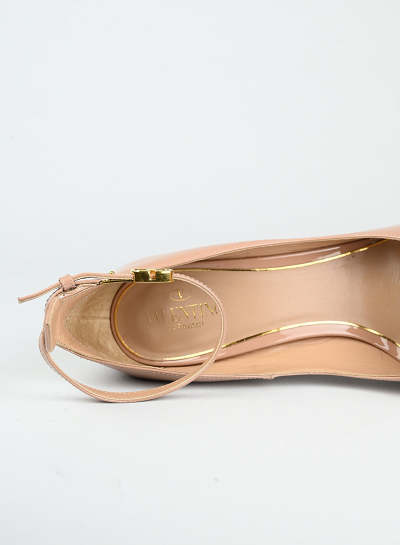 Valentino Décolleté Pink Patent Leather Heels - Size 40 | Luxury High Heels for Women | Perfect for Evening Parties & Special Occasions