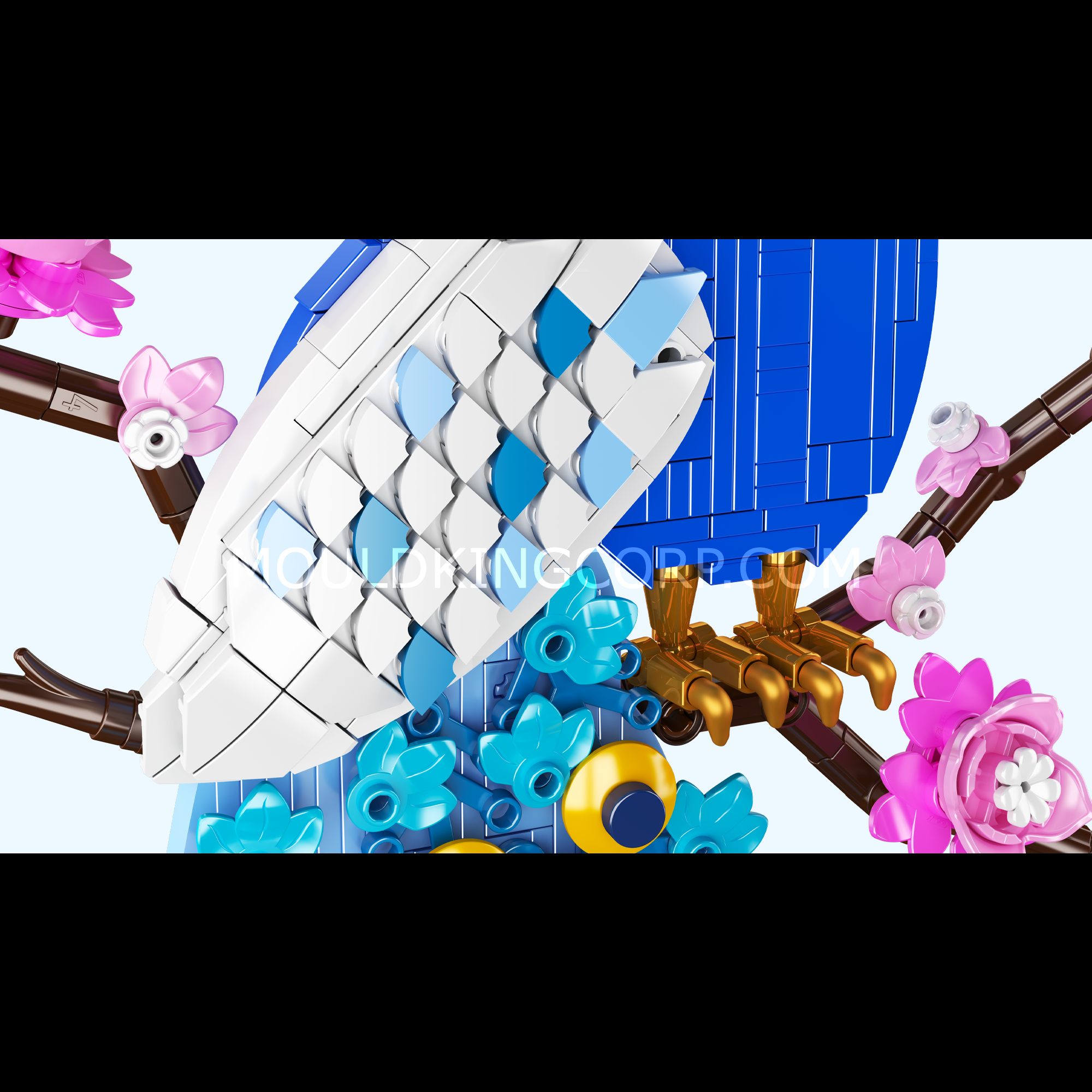 Mould King 10149 Peacock Wall Art Building Set - 690 Piece Creative Construction Kit for Home Decor & DIY Projects | Perfect for Living Room, Bedroom, or Office Decoration