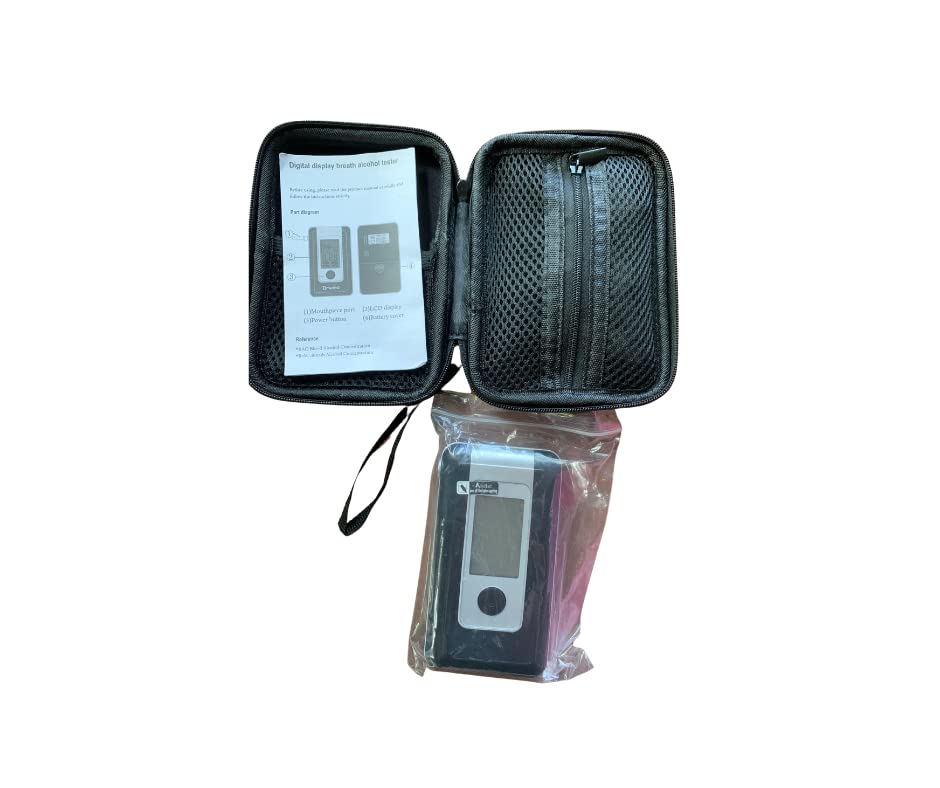 AT6001F Digital Breathalyzer - Professional Portable Alcohol Tester with High Accuracy - Perfect for Personal Safety, Workplace Testing & Law Enforcement Use
