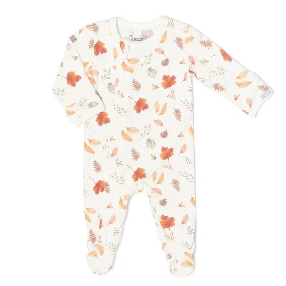 Coccoli Modal 2-Way Zipper Footie Pajamas for Babies & Toddlers - Soft & Comfortable Sleepwear for Fall and Winter