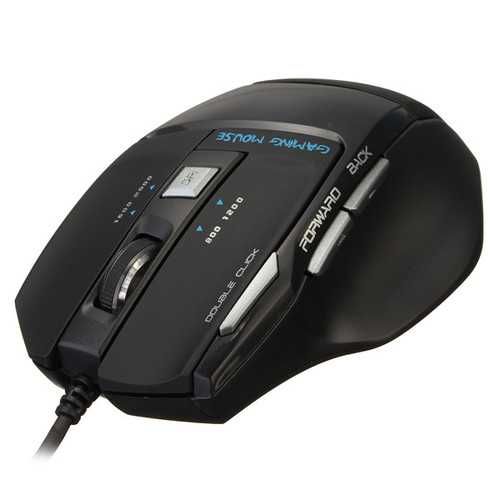 AULA Killing Soul Ice Crystal Version 7D 2000 DPI Adjustable Wired Gaming Mouse - RGB Lighting Ergonomic Design for PC Gaming & Office Work
