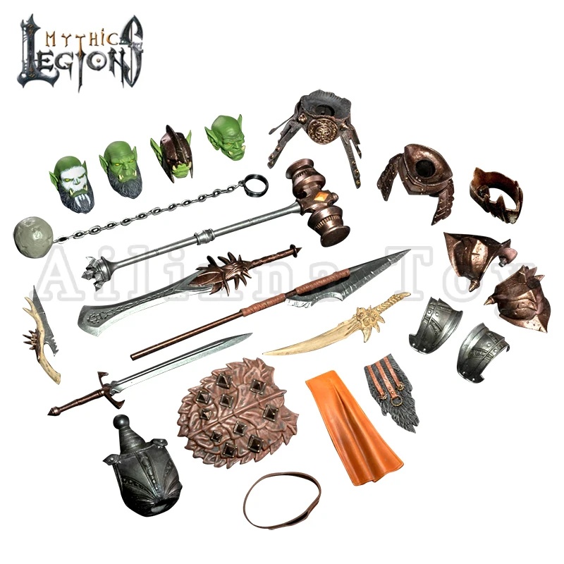 Mythic Legions 1/12 Scale 6-Inch Deluxe Male Orc Builder Ver 2.0 Action Figure by Four Horsemen Studios - Fantasy Roleplay, Collectible Display & Tabletop Gaming