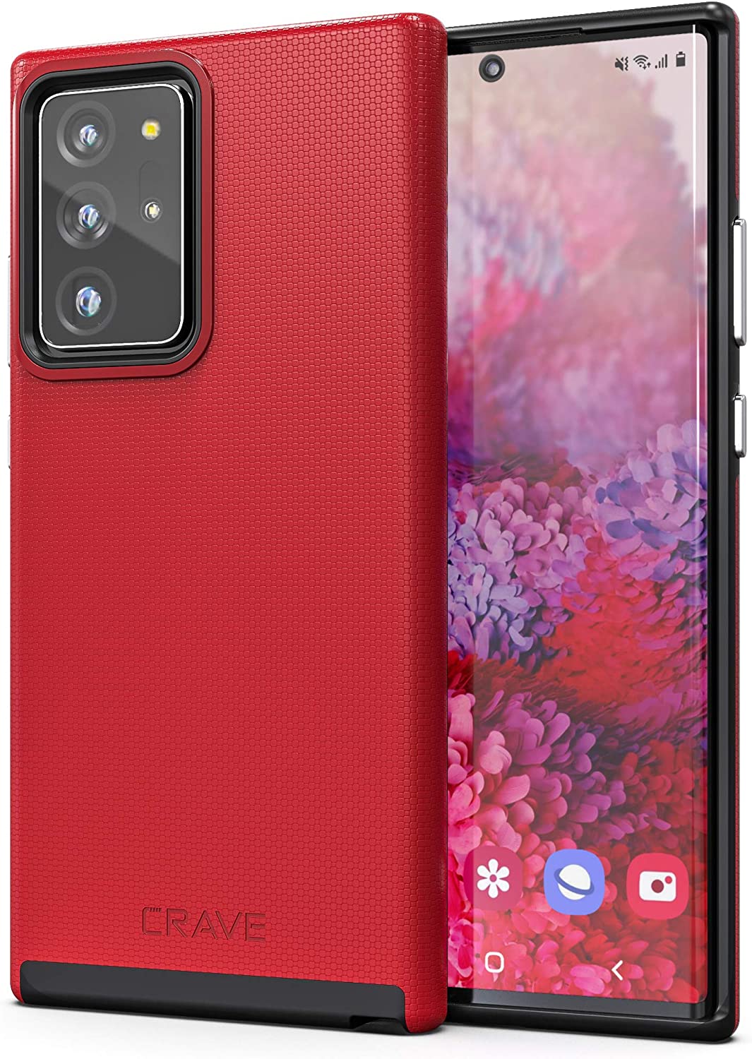 Crave Dual Guard Shockproof Case for Samsung Galaxy Note 20 Ultra - Heavy Duty Protection with Military-Grade Drop Test (Berry Color) - Perfect for Outdoor Activities, Work & Travel