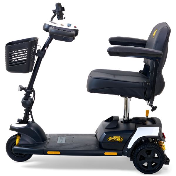 Golden Technologies Buzzaround XLS HD 3-Wheel Travel Mobility Scooter - Lightweight Folding Electric Scooter for Adults & Seniors - Perfect for Shopping, Travel & Outdoor Activities (Model GB121B SHZ)
