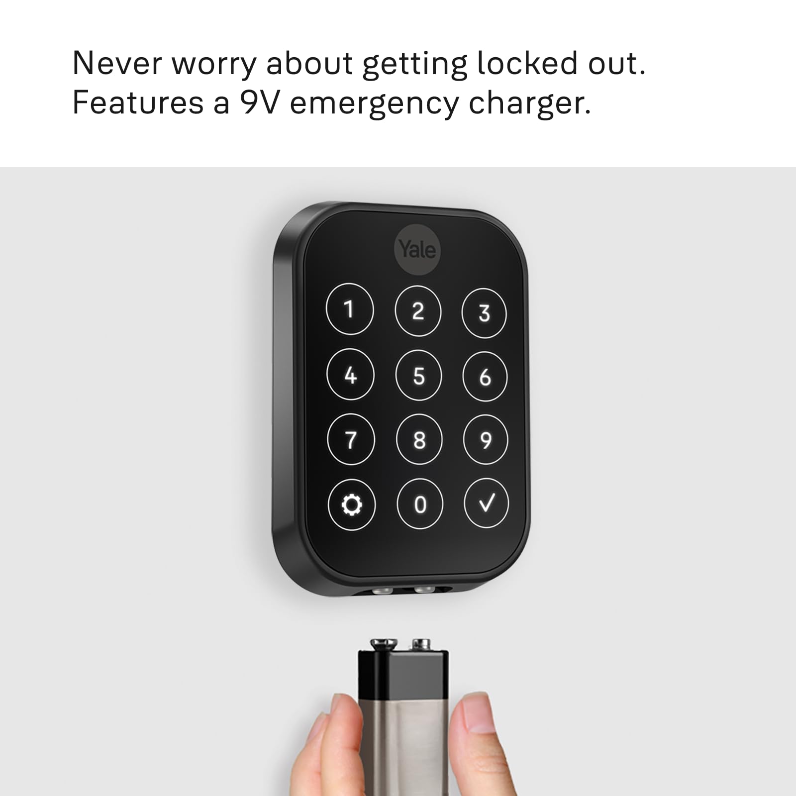 Yale YRD430-WF1-BSP Smart Keyless Entry Deadbolt Lock - WiFi Connected Touch Keypad, Black - Secure Keyless Door Lock for Homes & Apartments - Perfect for Smart Home Security & Remote Access Control