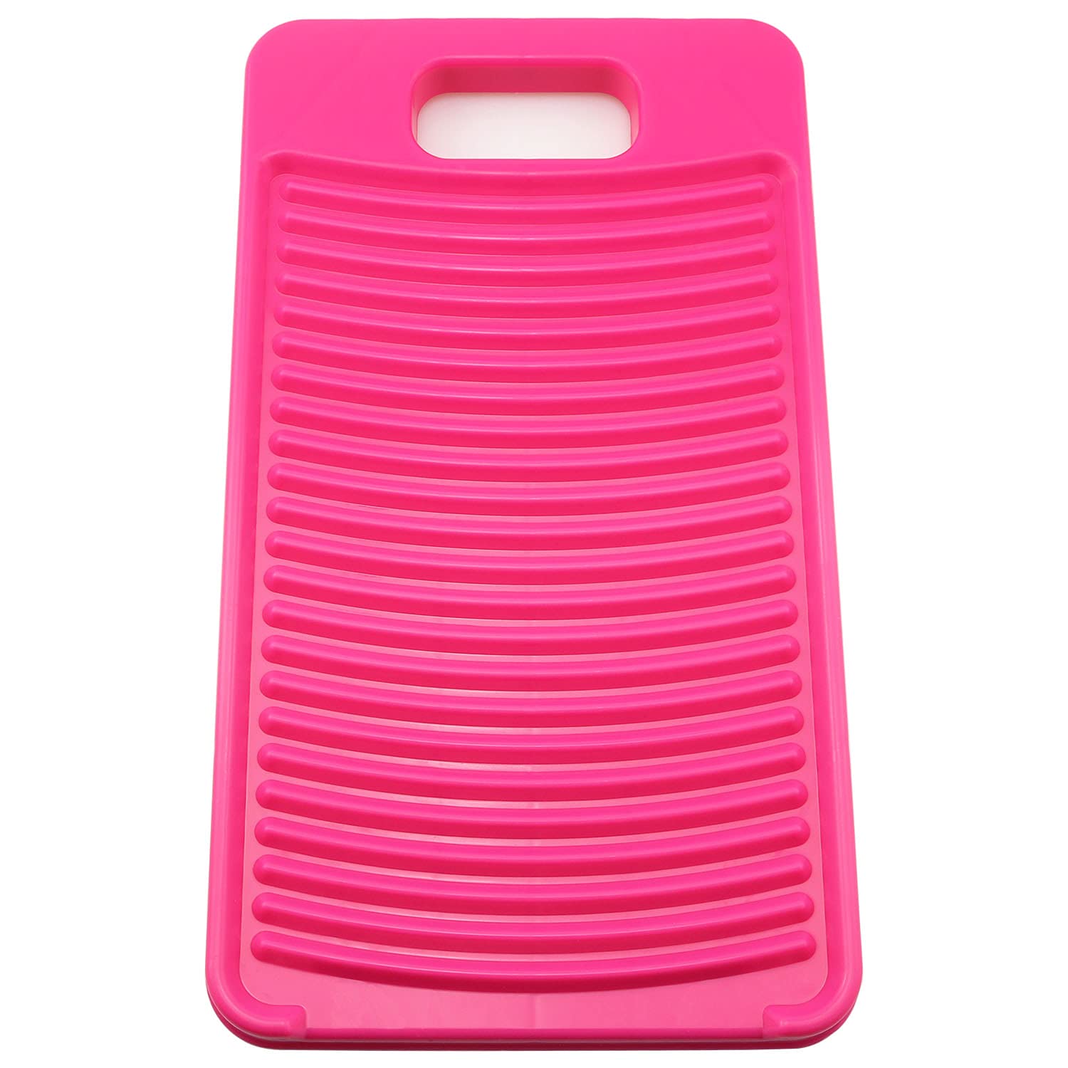 ZYAMY Non-Slip Mini Plastic Washboard for Laundry - Compact Hand Washing Board for Kids Clothes, Shirts, Socks & Delicates (Rose Red) - Perfect for Travel, Camping & Small Space Living