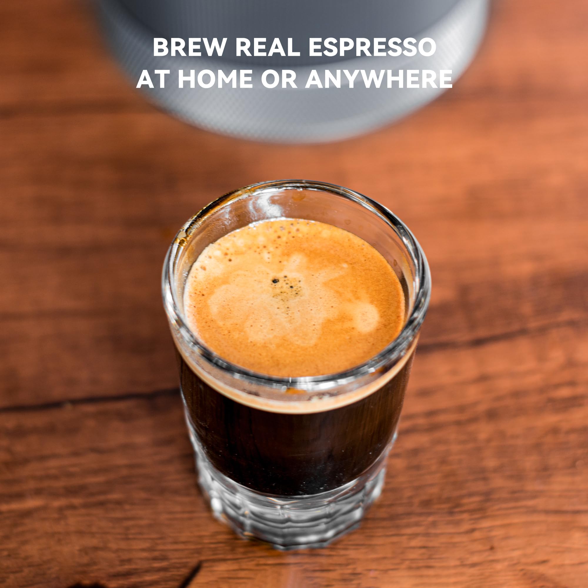 CERA+ PRO Portable Espresso Machine - Self Heating Specialty Coffee Maker for Travel, Compatible with Ultra-Fine Grind | Professional Electric Coffee Machine for Home, Office & Outdoor Adventures