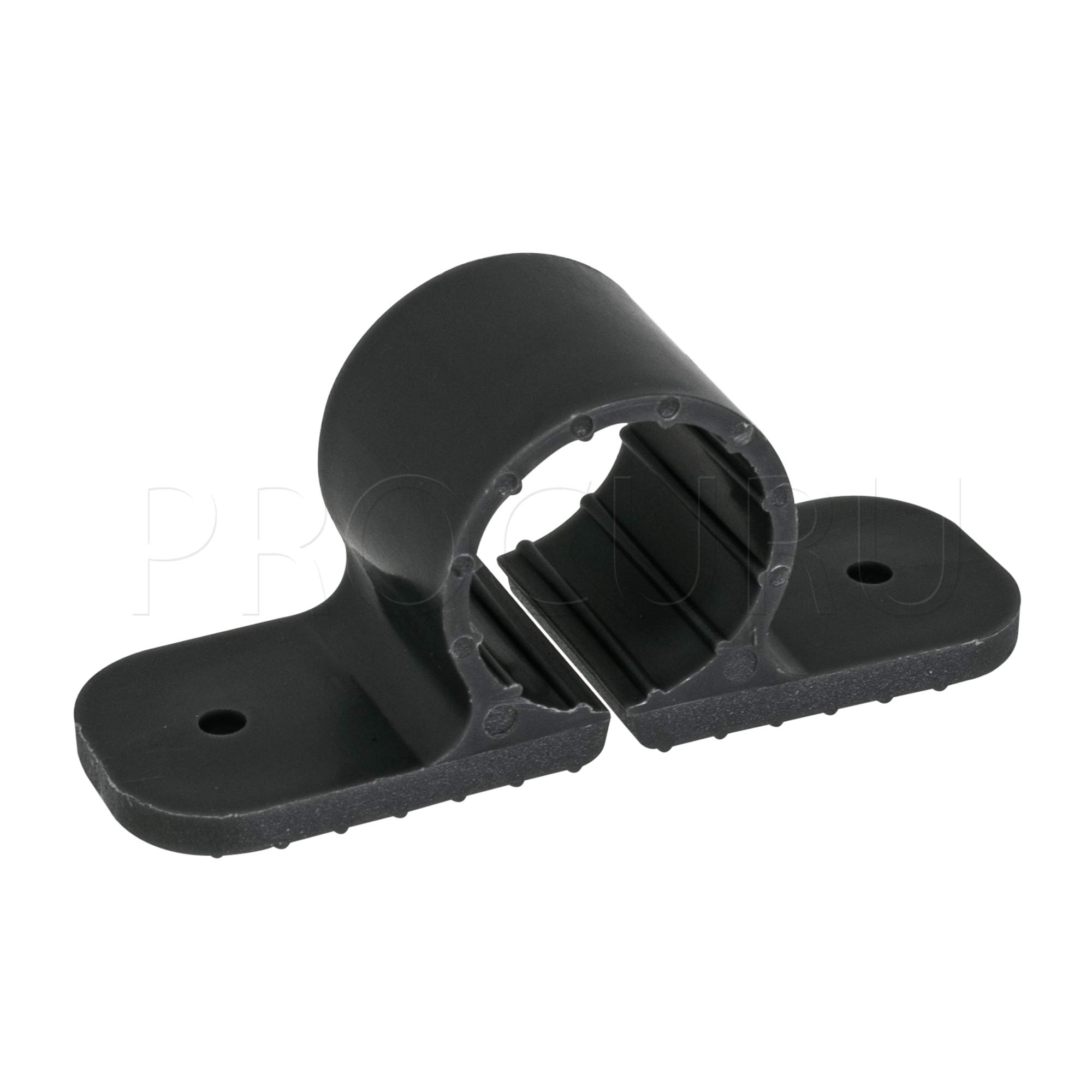 1/2-Inch Plastic Pipe Clamp - 100-Pack Heavy Duty 2-Hole Mounting Straps for 5/8