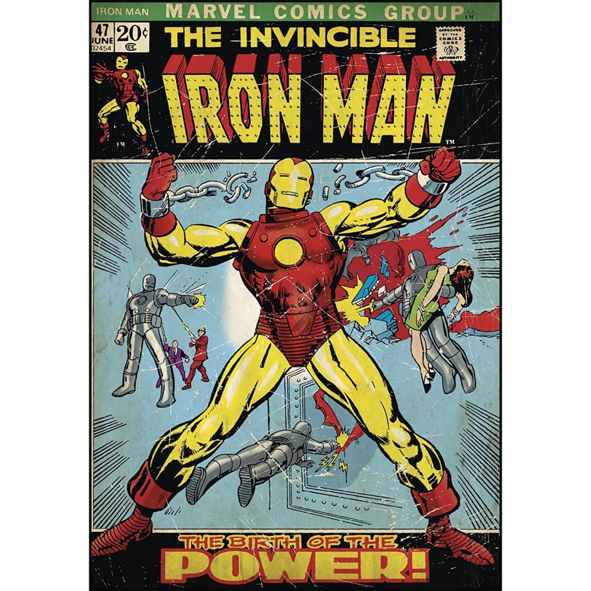 Fathead Marvel The Invincible Iron Man #170 Cover Vinyl Wall Decals - Superhero Room Decor for Kids & Adults | Perfect for Bedrooms, Game Rooms & Offices