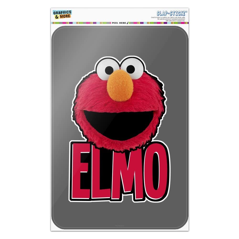 GRAPHICS & MORE Sesame Street Elmo Smile Home Business Office Sign - Fun Kids Room Decor, Playroom Wall Art, Classroom Decoration for Preschool Teachers