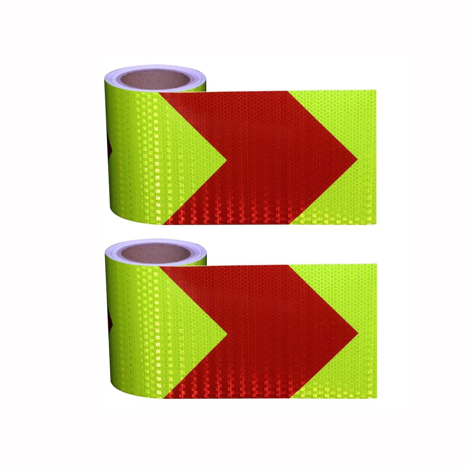 YIDAX 2 Rolls 10M X 10Cm Waterproof Reflective Safety Tape - High Visibility Warning Stickers for Trucks, Cars & Vehicles | Ideal for Road Safety, Night Driving & Emergency Marking